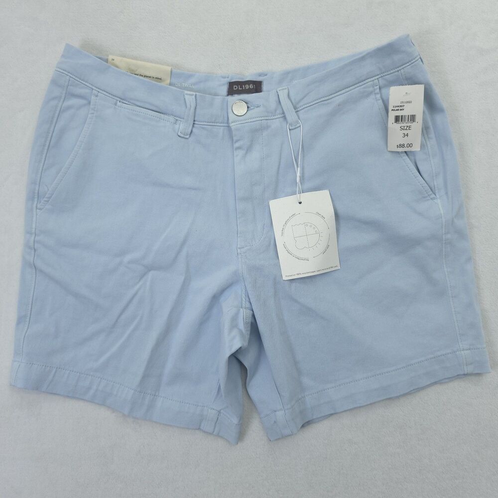 DL1961 Jake Chino Short Twill Size 34 Blue NWT